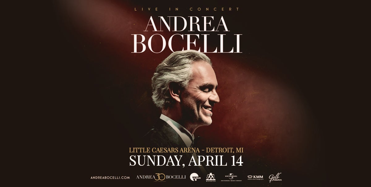 Get Your Andrea Bocelli Detroit Concert Tickets for April 14, 2024