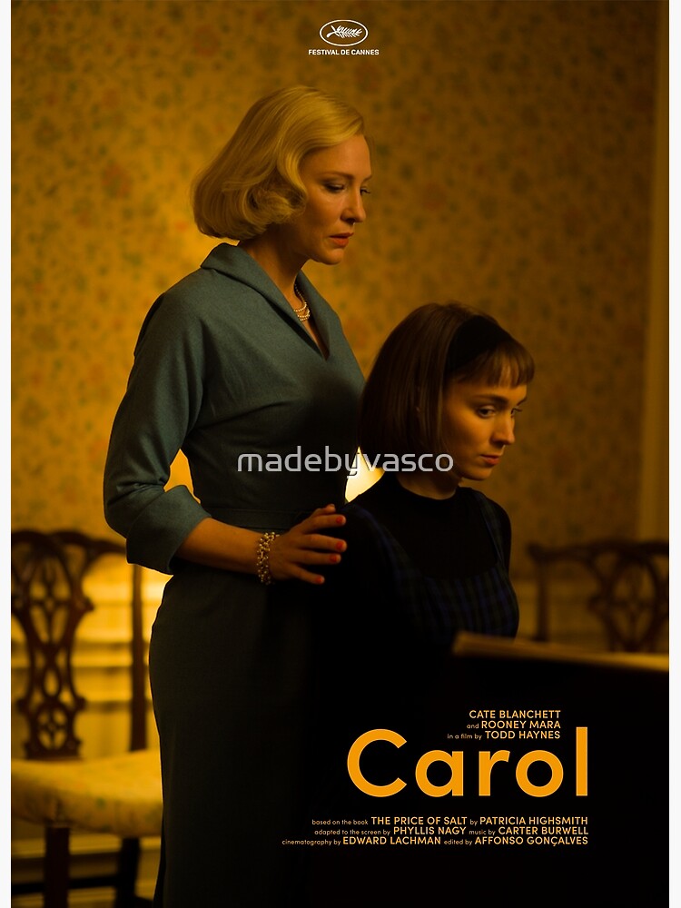 Find and Collect Carol 2015 Movie Posters – Exclusive Designs Available