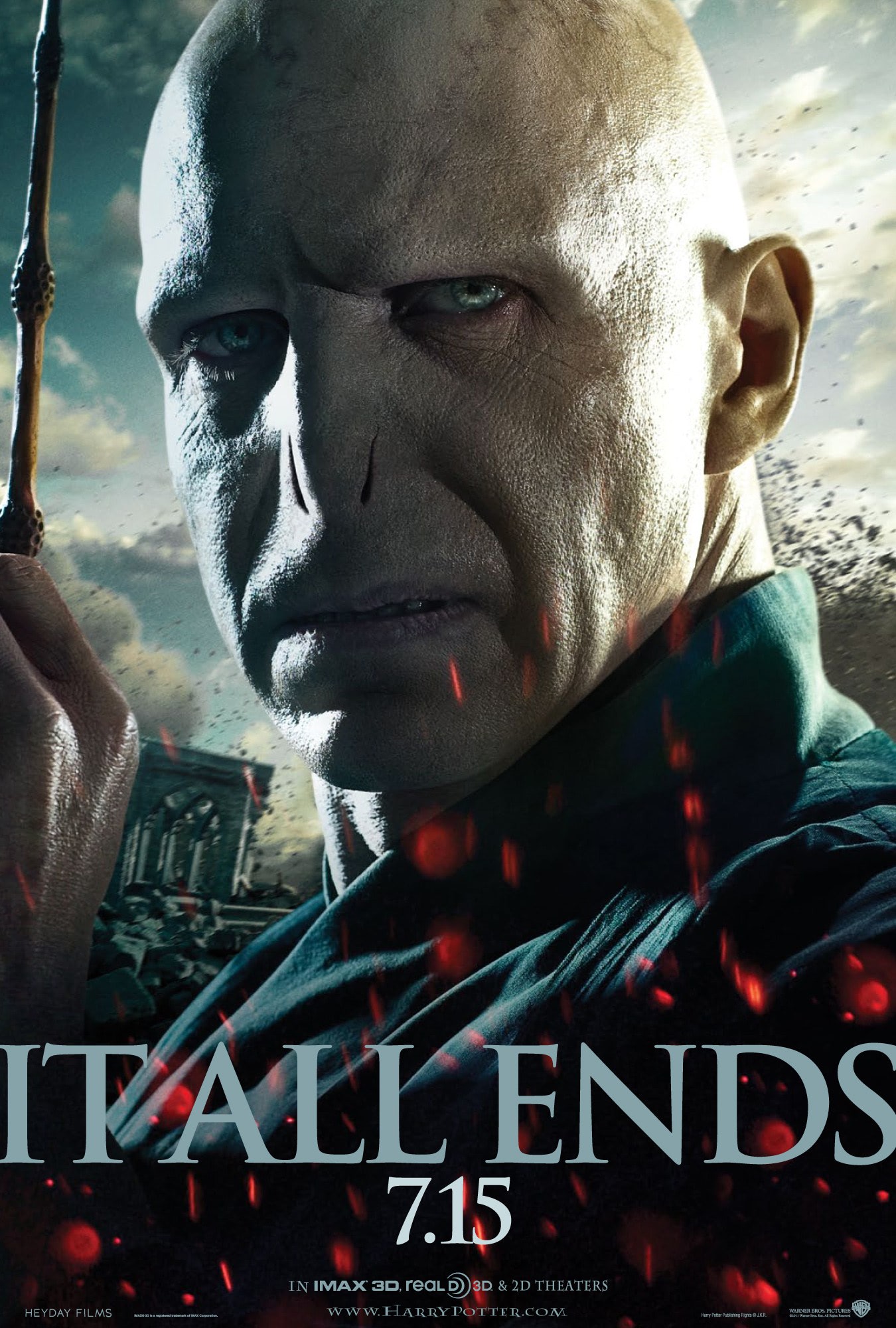 Iconic Deathly Hallows Part 2 Voldemort Poster – A Must-Have for Fans!