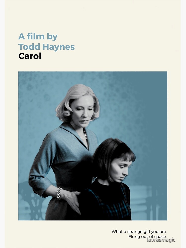 Find and Collect Carol 2015 Movie Posters – Exclusive Designs Available