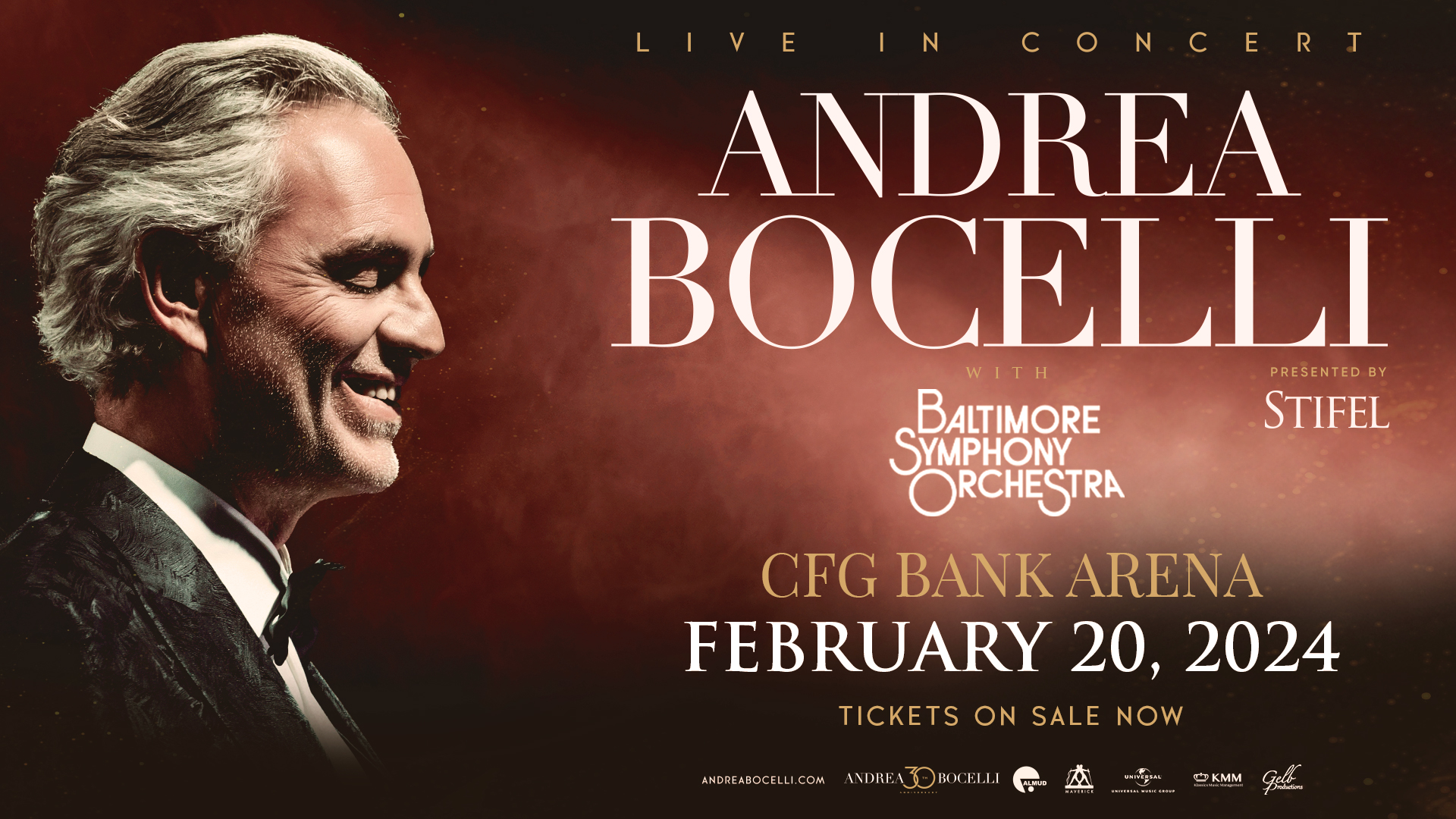 Secure Your Seat: Andrea Bocelli Baltimore Concert Tickets Available Now