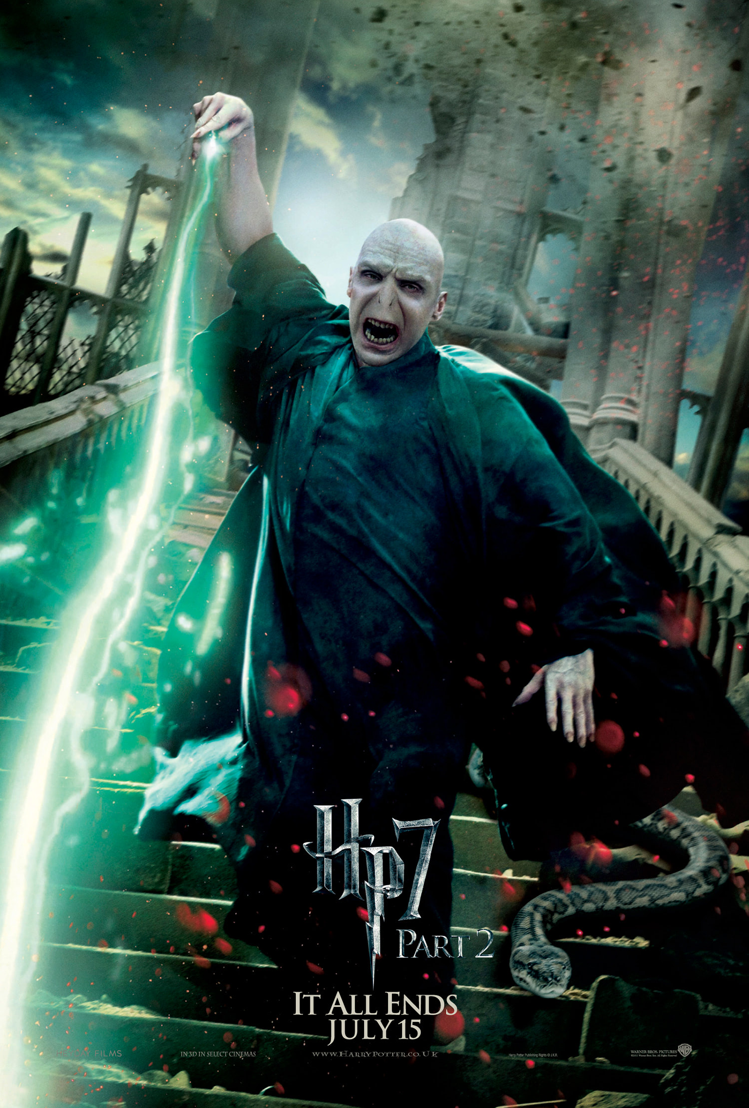 Iconic Deathly Hallows Part 2 Voldemort Poster – A Must-Have for Fans!