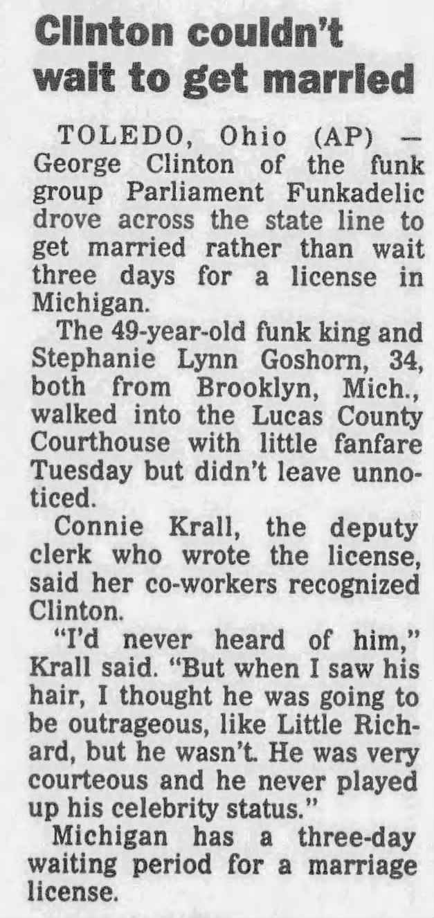 The Story of Stephanie Lynn Clinton and Her 22-Year Marriage to George Clinton