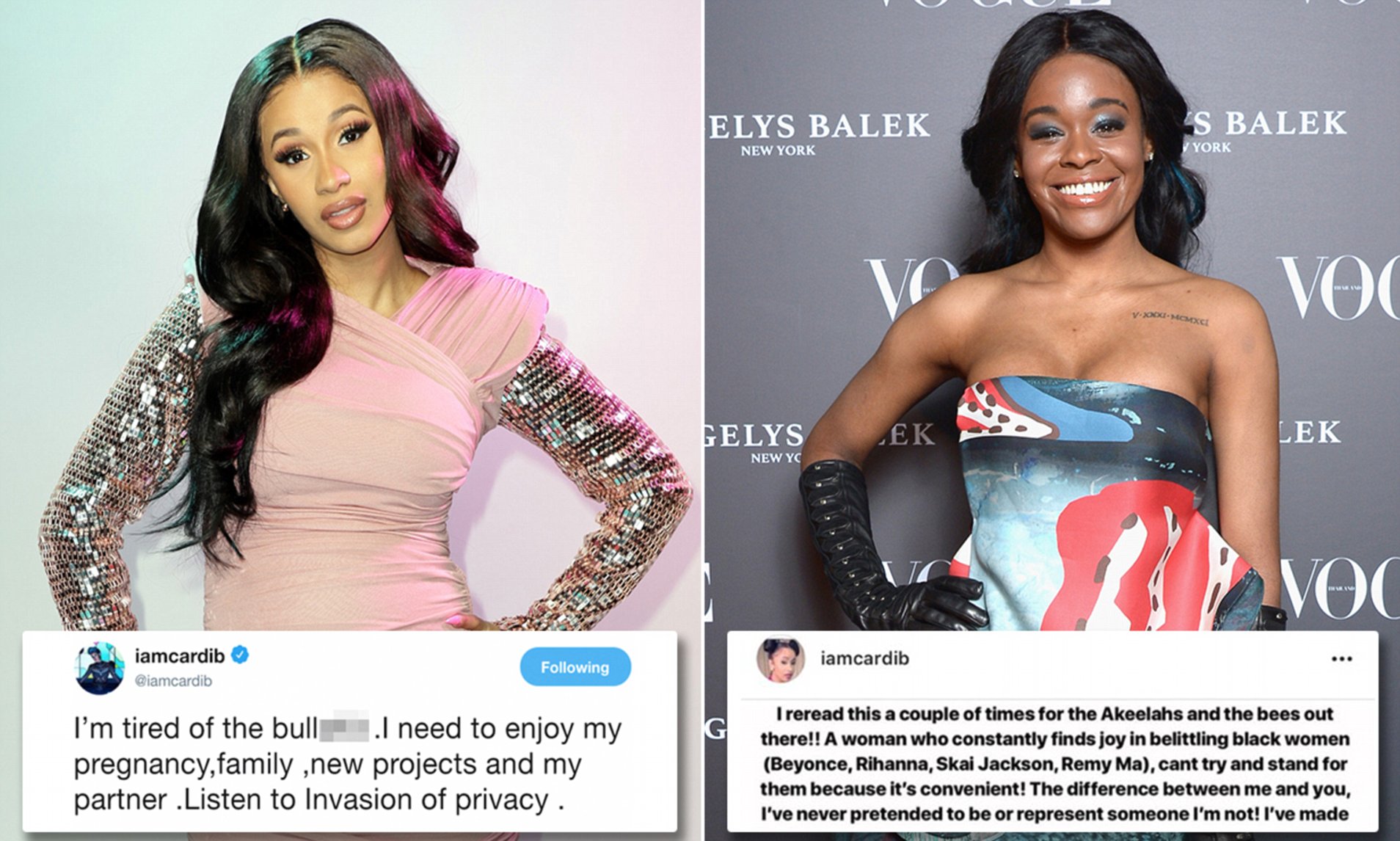 azealia banks on cardi b