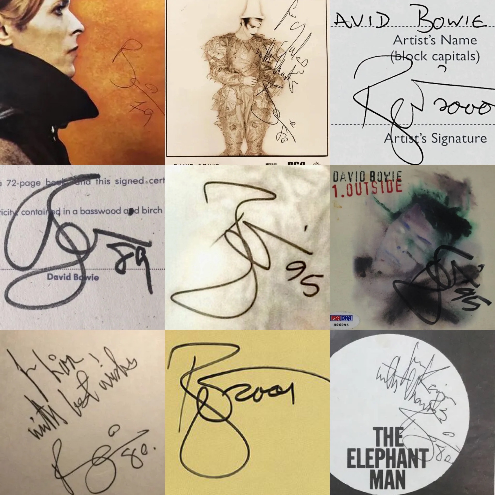 Authentic David Bowie Autographs: A Guide to His Signature Styles and Collectibles