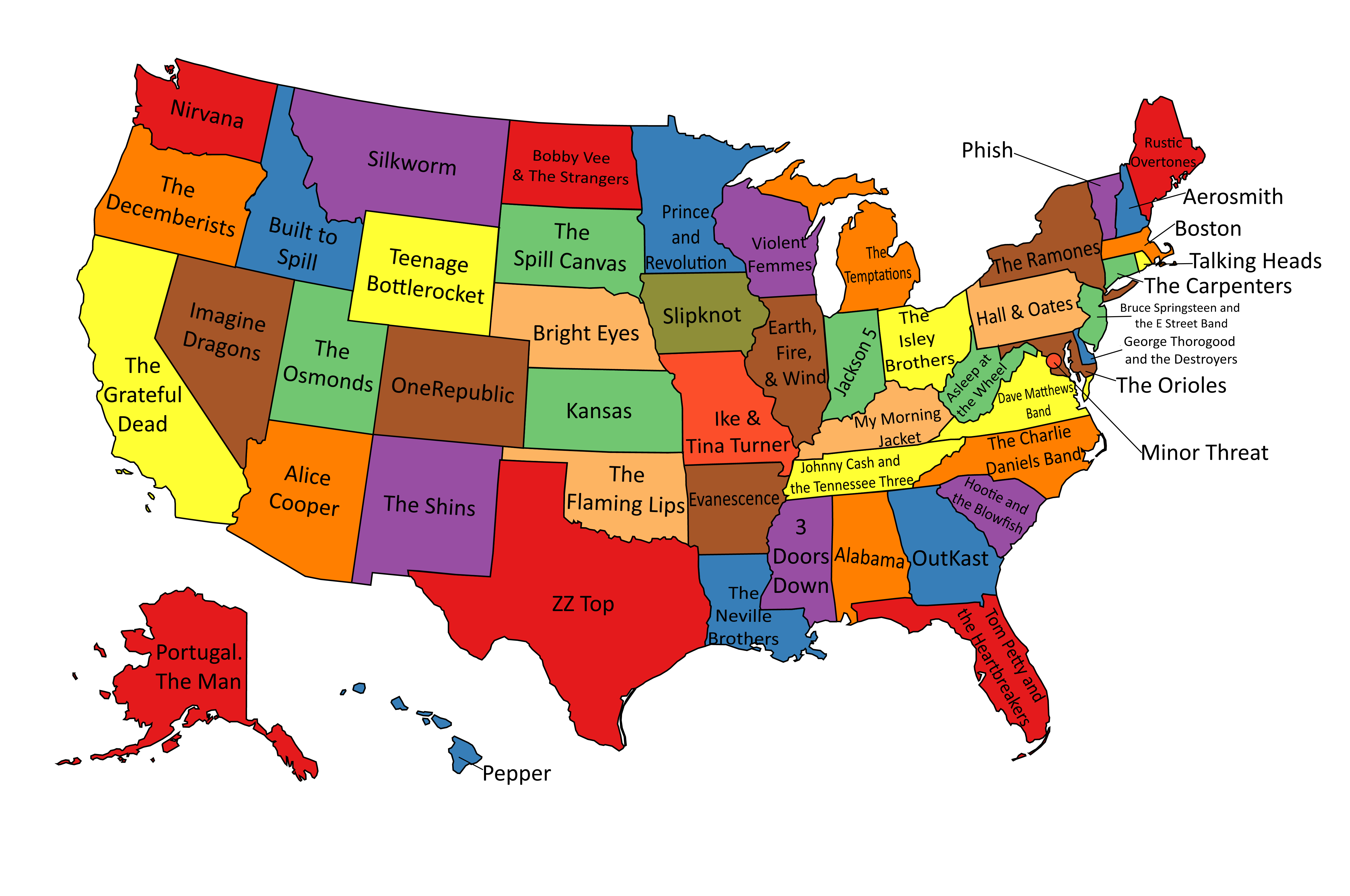 The Ultimate List of Bands Named After States: Find Your States Band