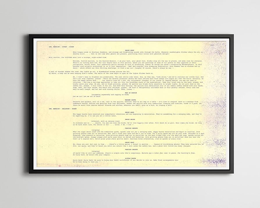 Disney World Haunted Mansion Script: Read It and Learn the Lore