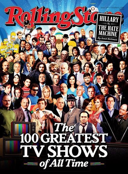 The Ultimate TV Guide: Rolling Stones 100 Greatest TV Shows List is Here!