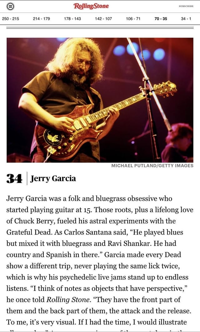 See the Best! Rolling Stone Top 250 Guitar Players Revealed