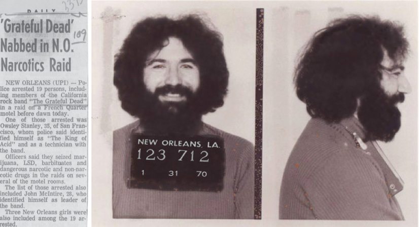 Grateful Dead New Orleans Arrest: The Full Story (Well the Grateful Dead Busted in New Orleans)